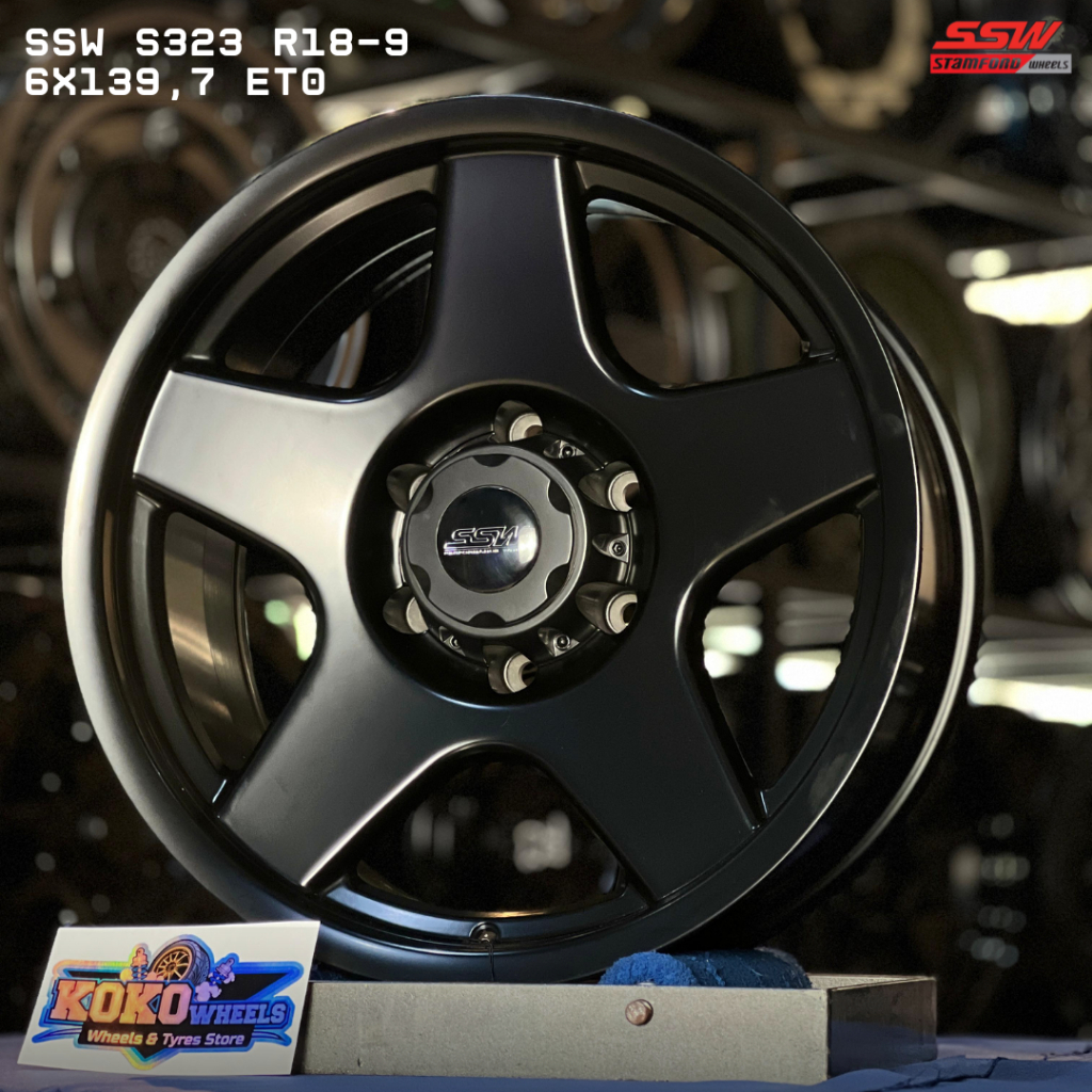 Velg pelak mobil SSW S323 R18 untuk mobil Pajero,Fortuner, dll