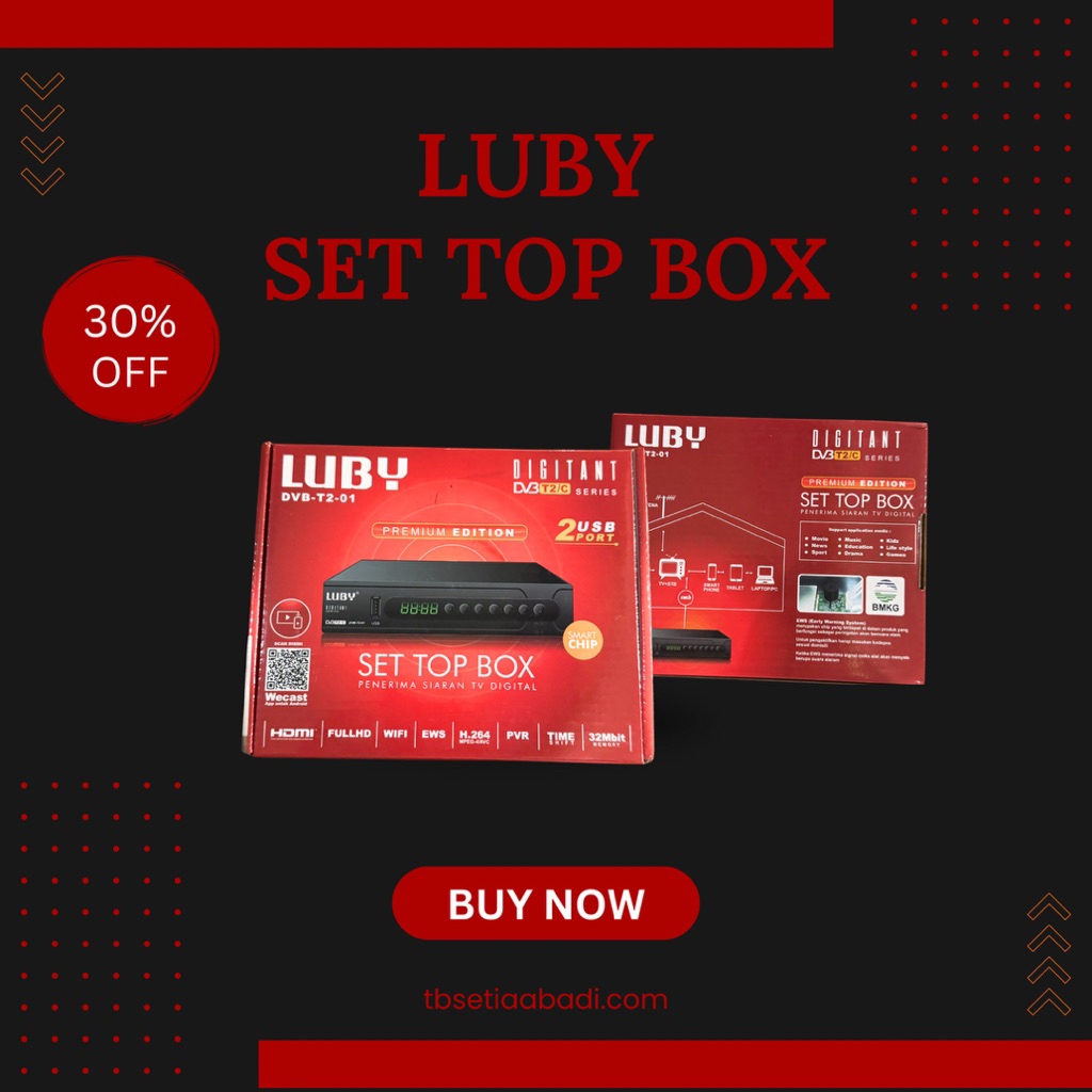 Set Top Box Luby Receiver TV STB DVBT2-01 Tv