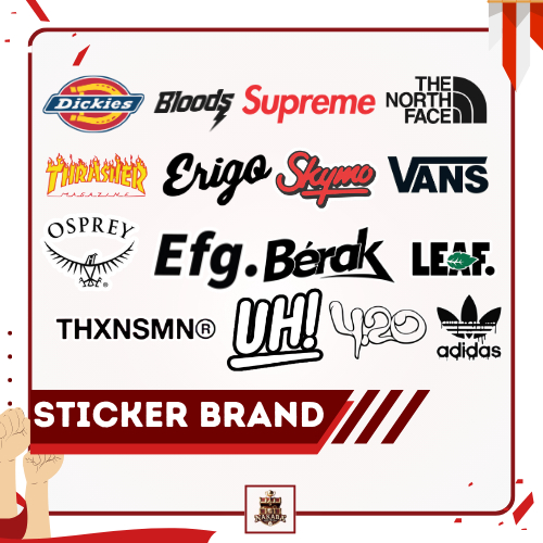 

Stiker Brand Pack Bahan Vnyl A3+ | Hiasan Koleksi Pajangan Ruangan Helm Tumbler Laptop Kendaraan