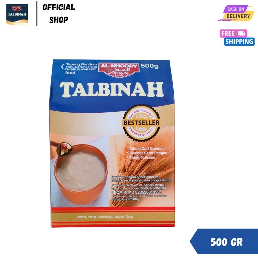 

TALBINAH AL-KHODRY Tepung Gandum Makanan Instan Untuk Mengatasi Maag Aslam Gerd 500gr