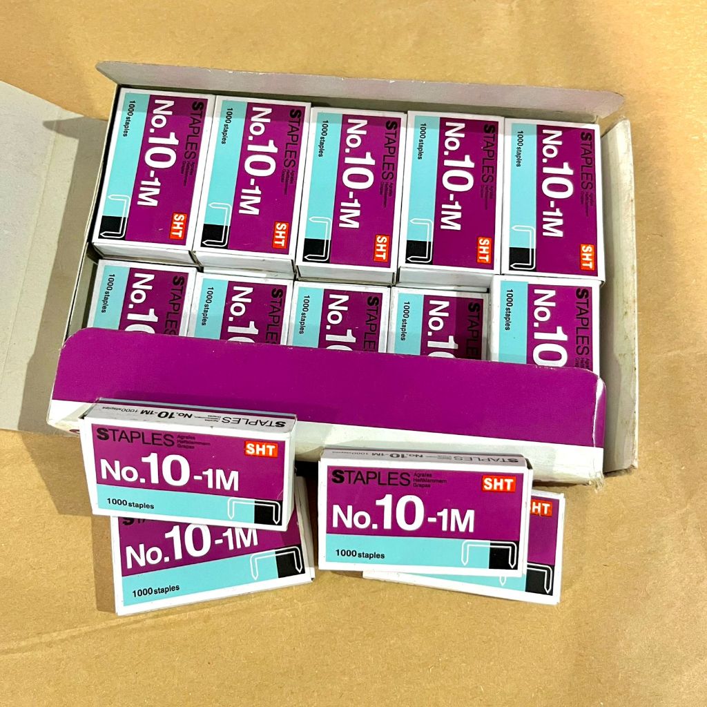 

ISI STAPLES SHT NO.10 / ISI STAPLER 1 BOX / STAPLER REFFIL / 1 BOX ISI 20 PAK / TAJAM DAN TAHAN LAMA