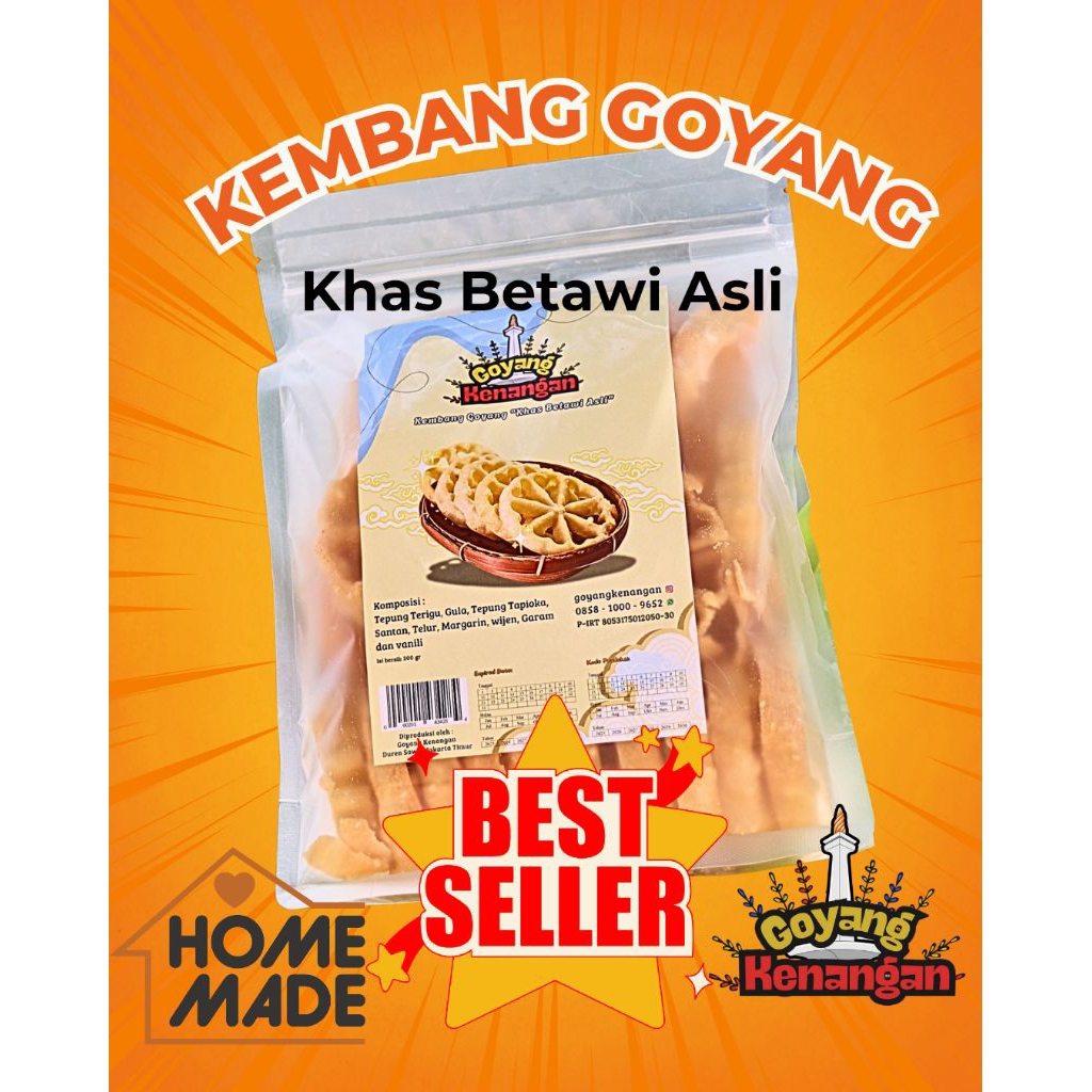 

Kembang Goyang Renyah Tanpa Pengawet - Oleh oleh Khas Jakarta Betawi Asli - 300gr