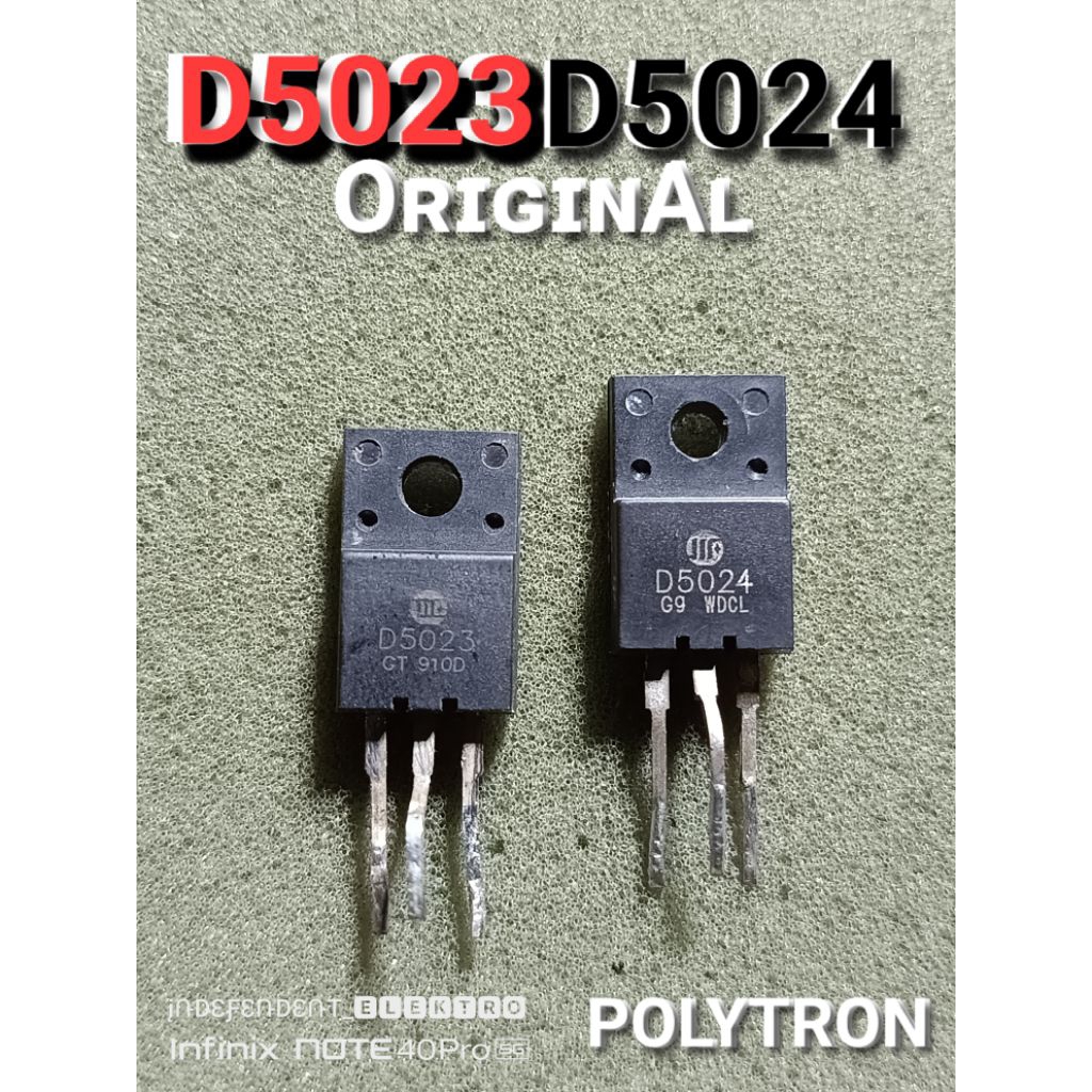 D5024   D5023   D 5024   D 5023   Transistor horizontal Tv polytron slim original   D5024 d5023