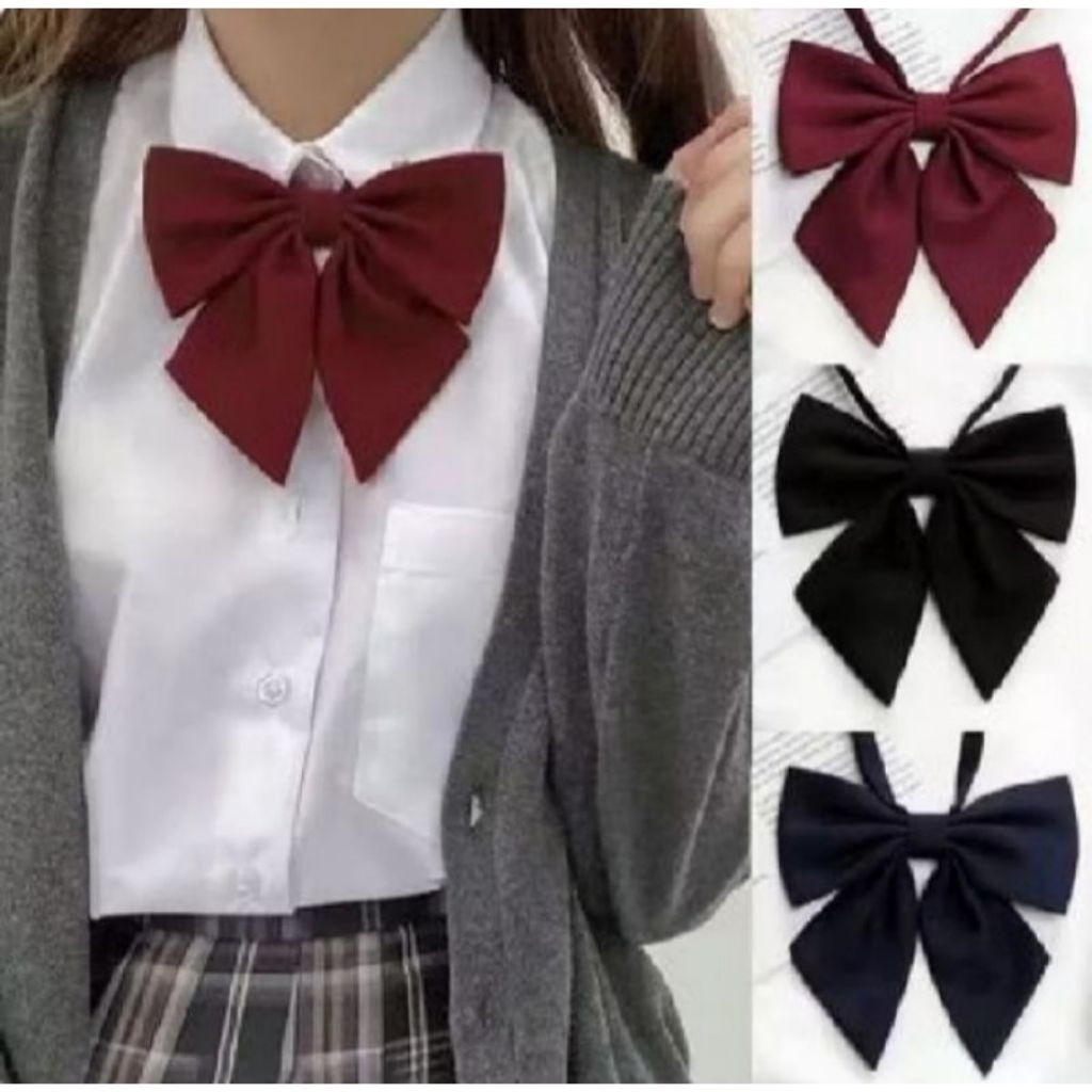 Dasi kupu kupu wanita dasi scholl simpel