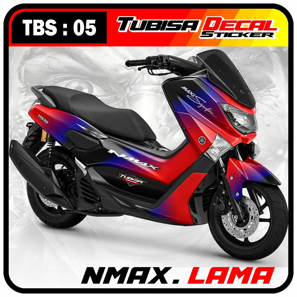Decal Stiker nmax lama Tahun 2015 / 2019 - Stiker Decal Nmax Motif Gradasi Terbaru