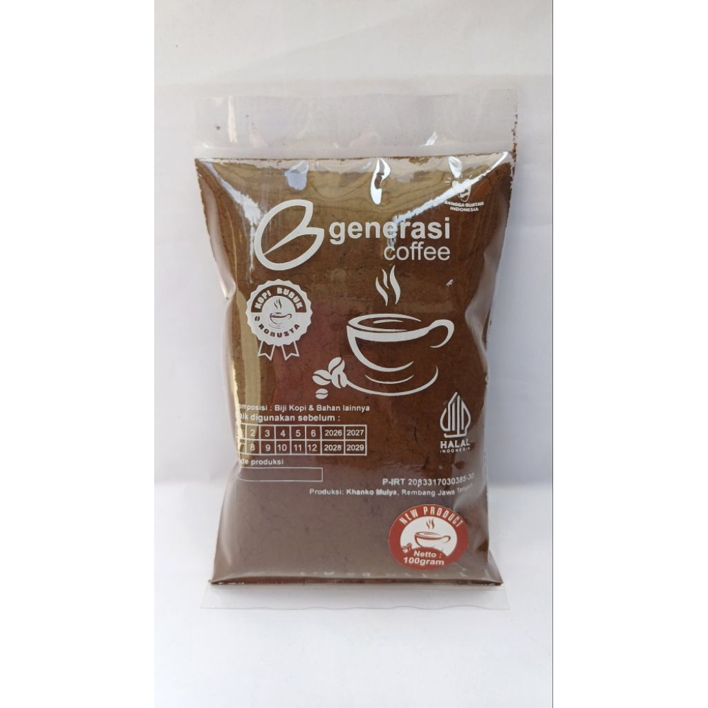 

Generasi Kopi Kemasan Plastik 100gr, 150gr, 200gr, 250gr