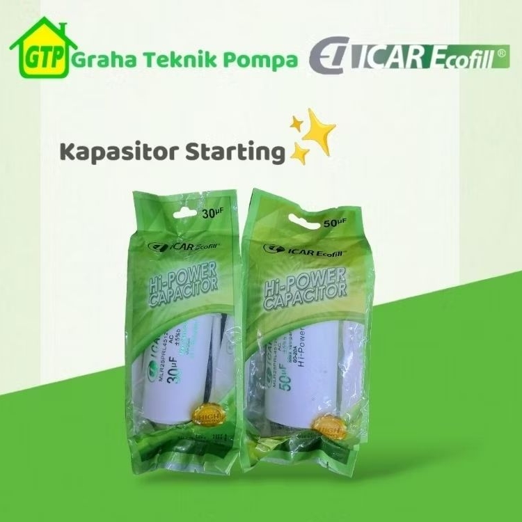 Icar Ecofill Kapasitor Colok Spare Part Pompa Air
