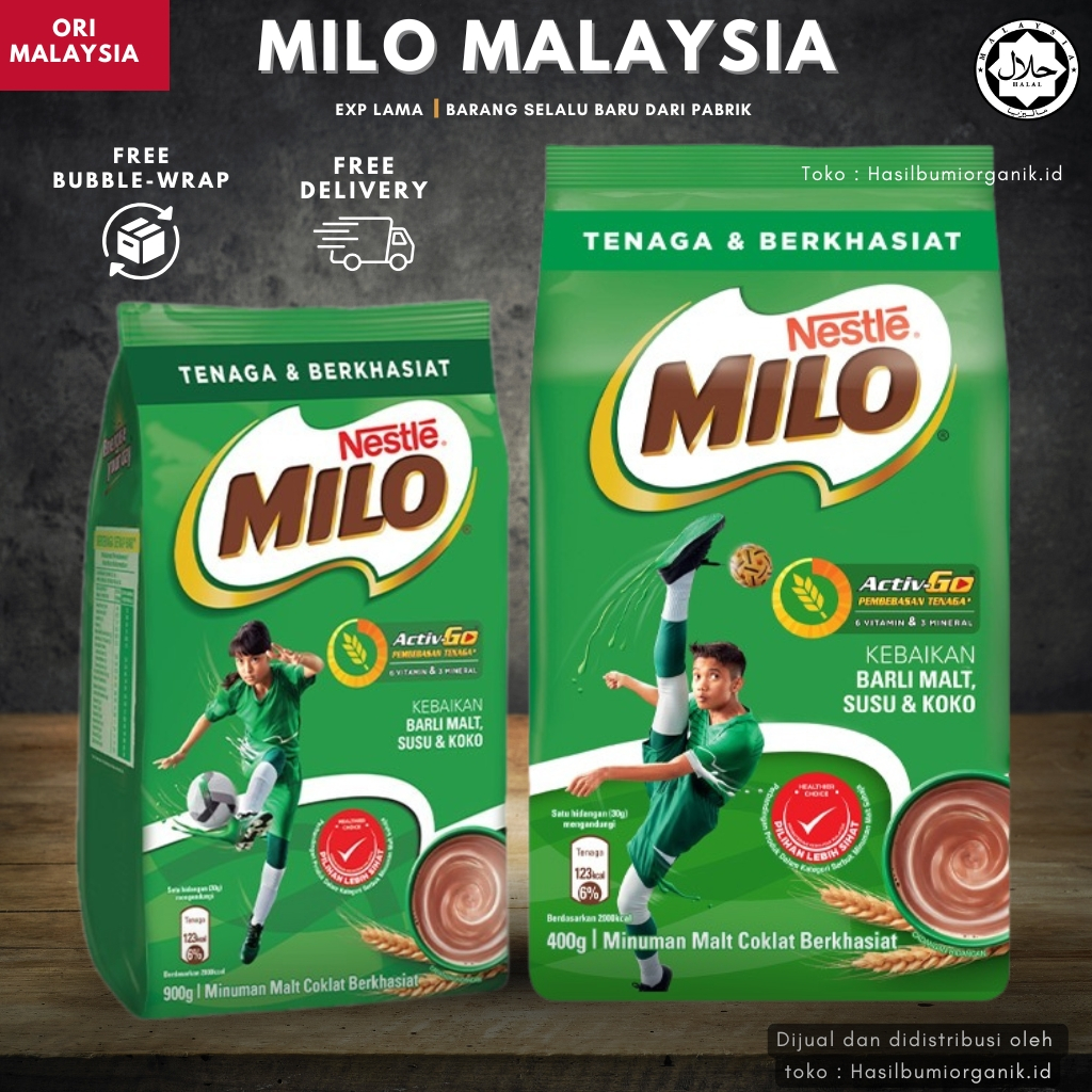 

MILO 1kg / 450g NESTLE MILO Activ-Go Minuman Malt Cokelat / MILO IMPORT