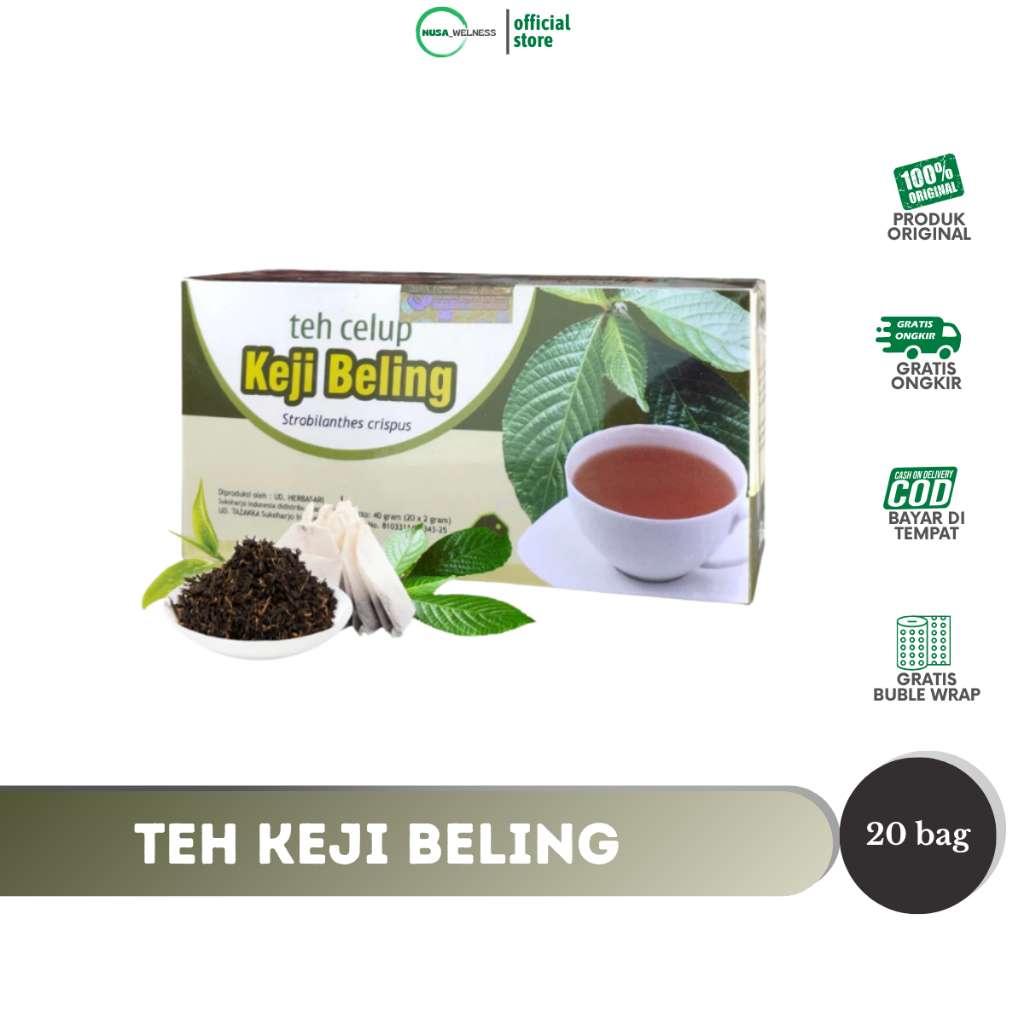 

TEH KEJI BELING TAZAKKA – Herbal Celup 20 Kantong | bantu atasi batu ginjal & saluran kemih | minuman sehat harian | peluruh alami | original 100% | bisa COD