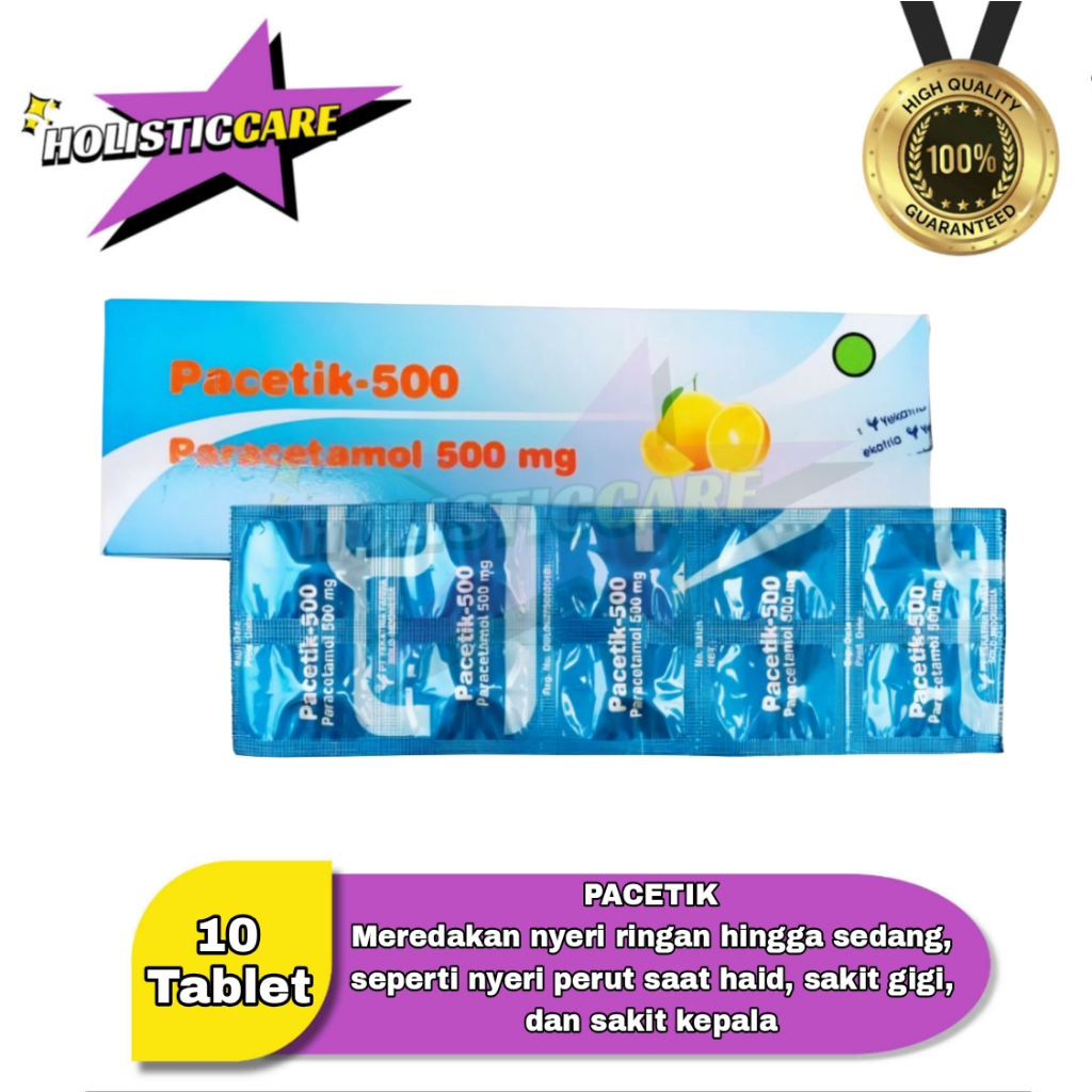 PACETIK PARACETAMOL 500MG (STRIP)