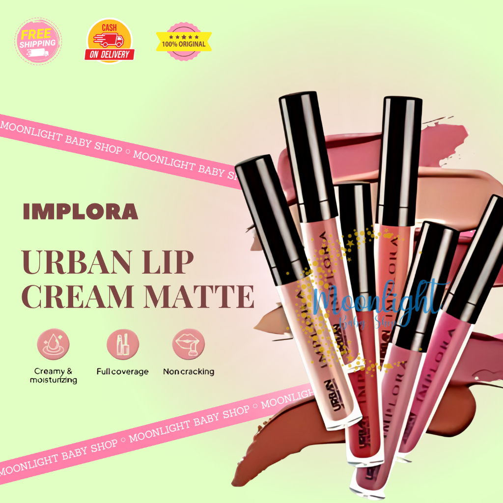 Implora Urban Lip Cream Matte - BPOM Lipcream Lipstick Lipstik
