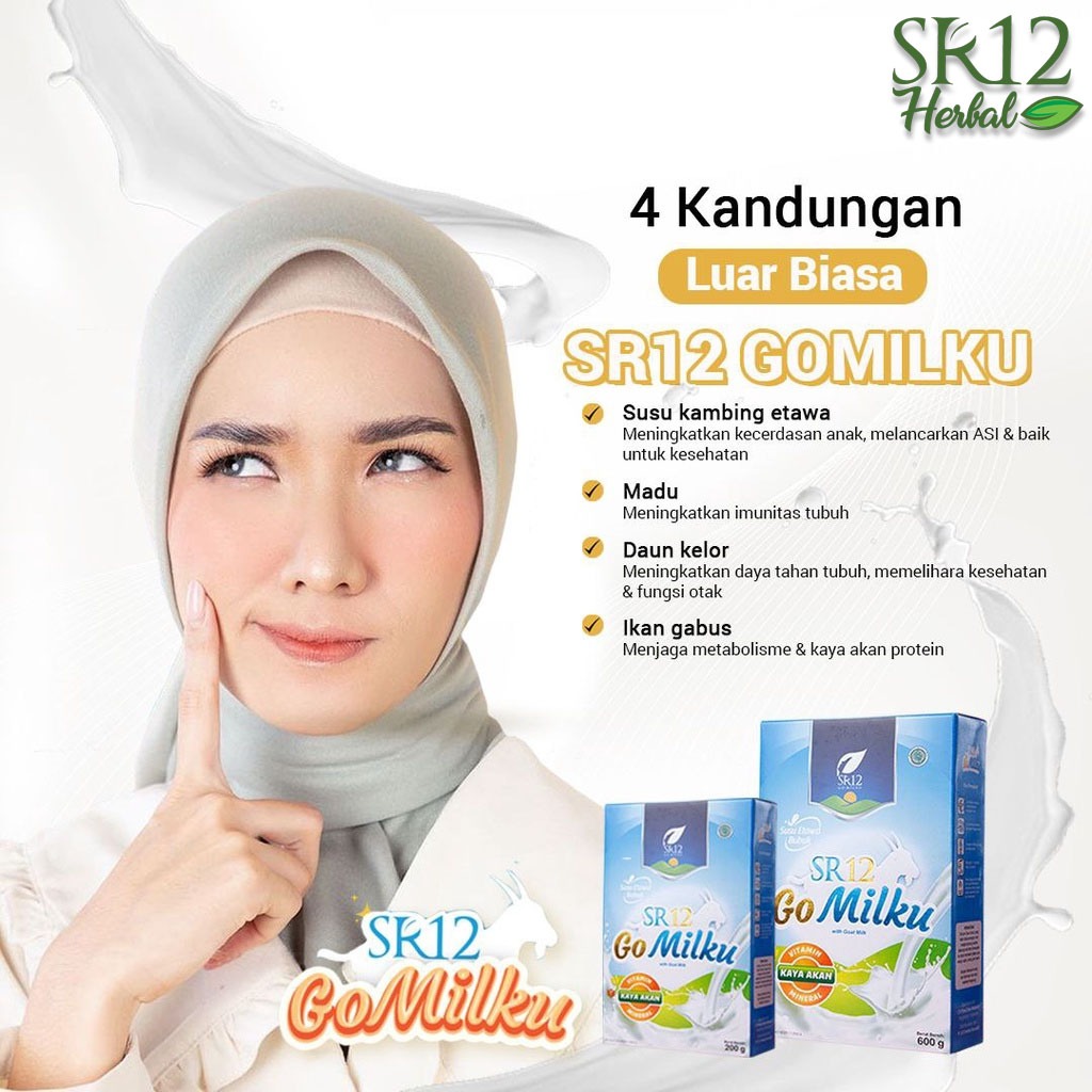 

GOMILKU SR12 | SUSU KAMBING VIRAL TERLARIS | NON SUGAR | JAGA KESEHATAN TINGKATKAN IMUNITAS | HALAL
