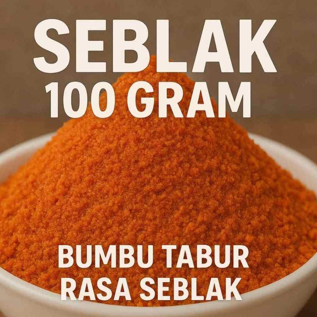 

Seblak Pedas 100gram Bumbu Tabur Rasa Seblak Super Pedas Gurih Nendang