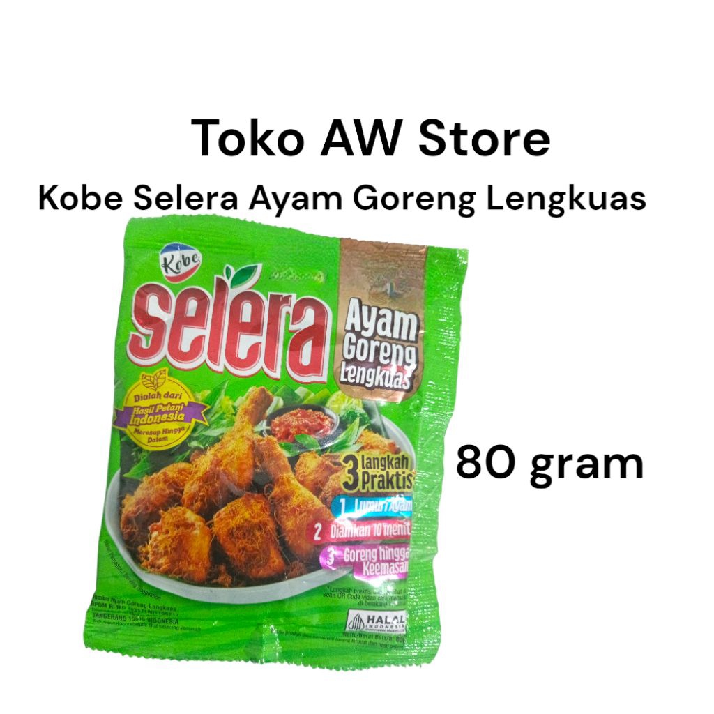 

Kobe 80 gram bumbu ayam goreng lengkuas marinasi