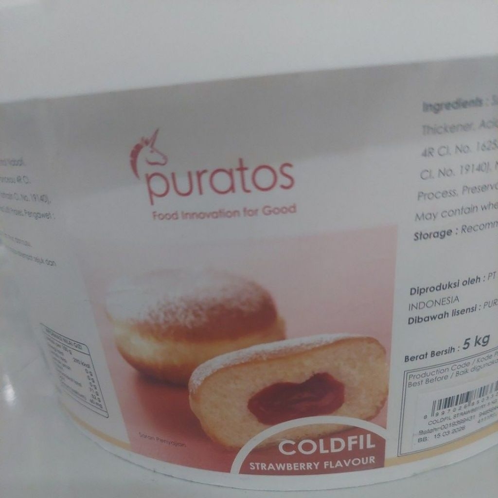 

Puratos coldfil strawberry flavour isi 250gr