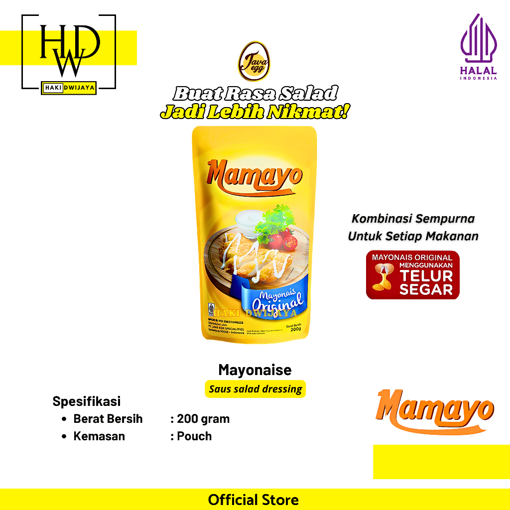 

[200gr] Mamayo Original Mayonaise Kemasan Pouch