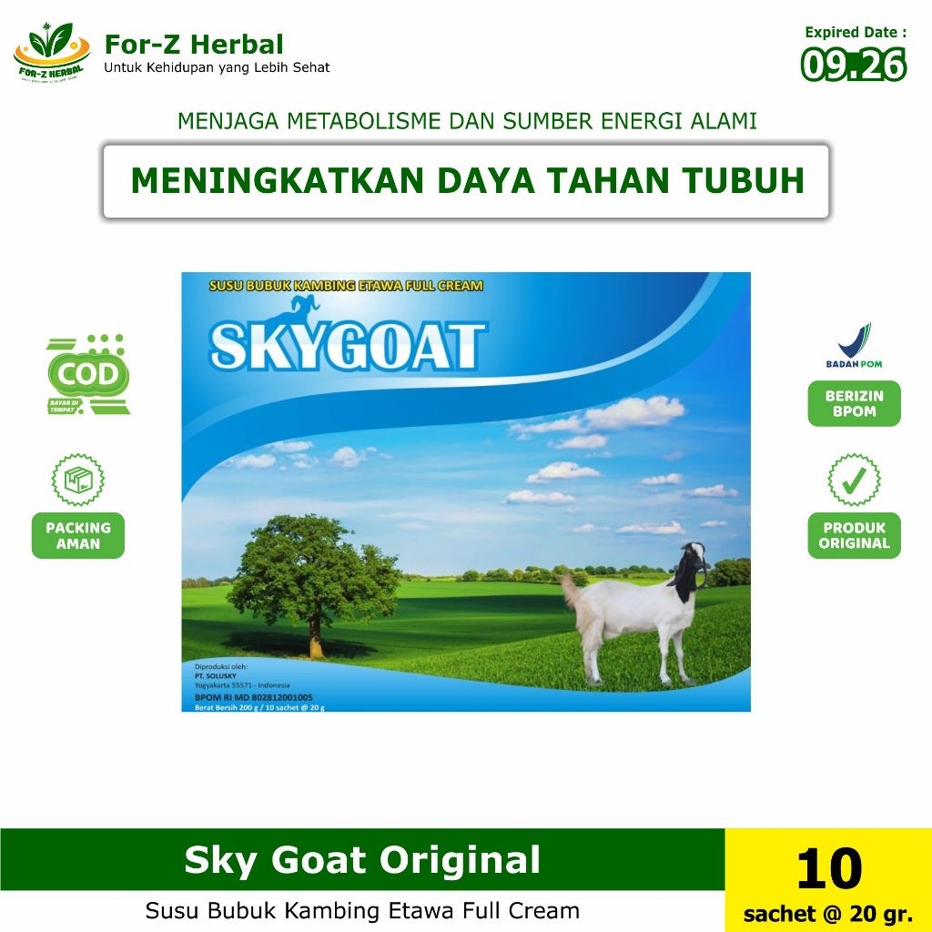 

Susu Kambing Skygoat Original - 10 sachet