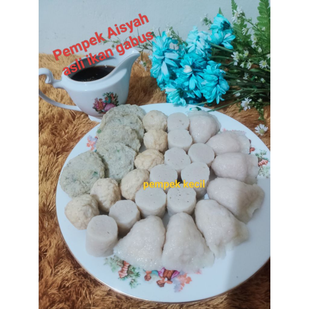 

Pempek Aisyah asli ikan gabus makan sikok nak duo