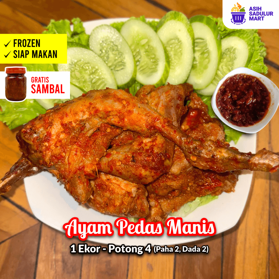 

Ayam Pedas Manis Asih Sadulur (Frozen & Siap Makan) Ayam Siap Goreng / Siap Santap Bandung