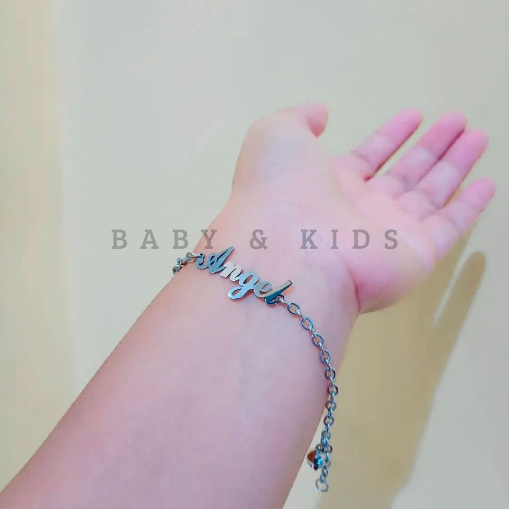 Baby & Kids - Gelang nama titanium gelang bayi gelang anak Custom nama