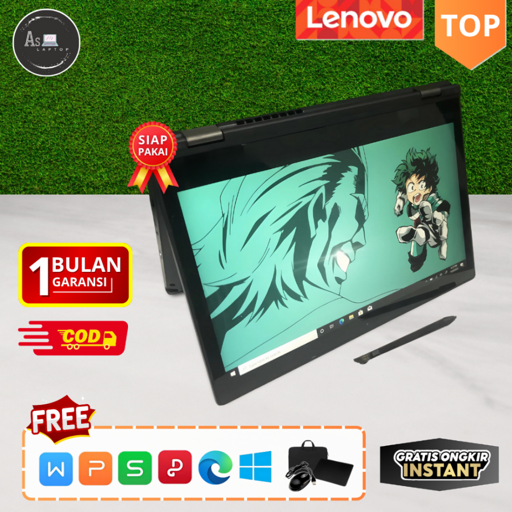 Lenovo 2 in 1 Yoga L380 L390 Core i5/i7 GEN 8 | Layar 13" Inch | MULUS