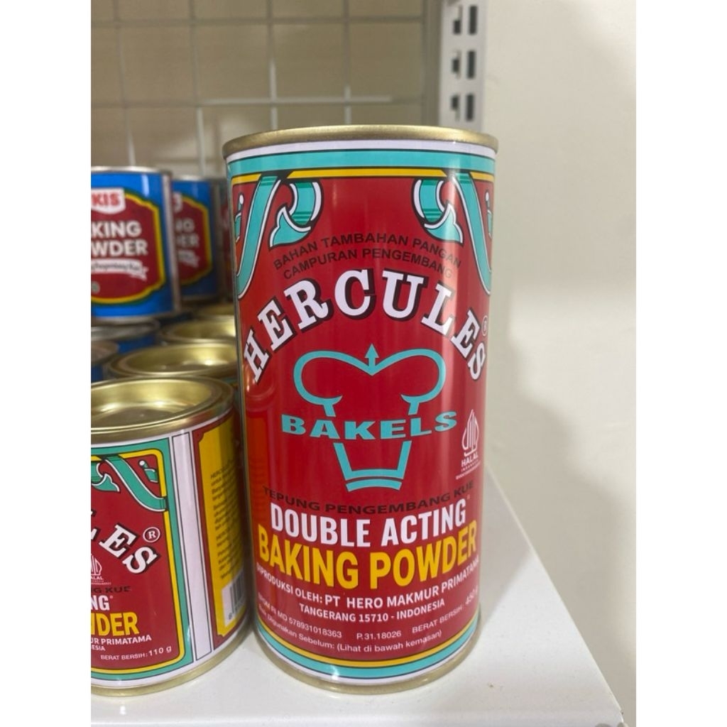 

Hercules Double Acting Baking Powder 450gr
