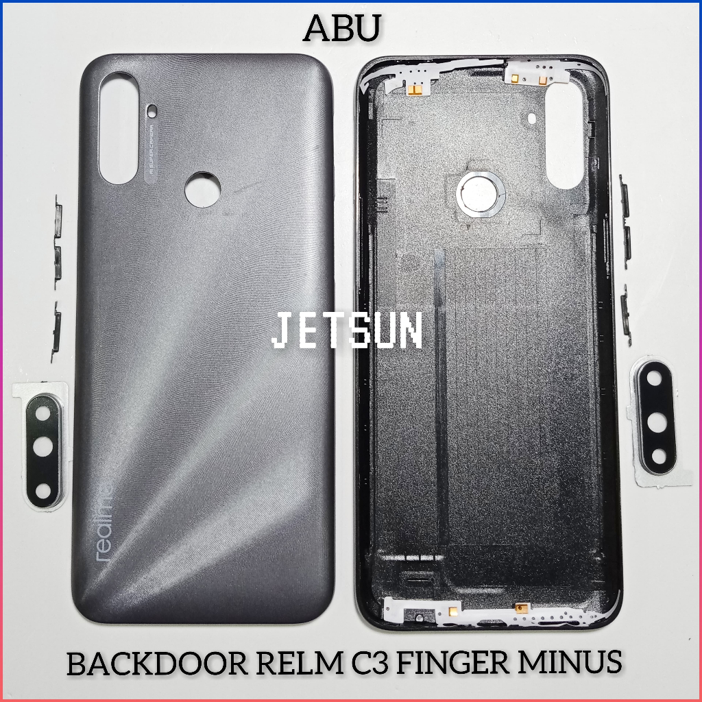BACKDOOR REALME C3 FINGER MINUS  (LUBANG FINGER TIDAK BULAT SEMPURNA)