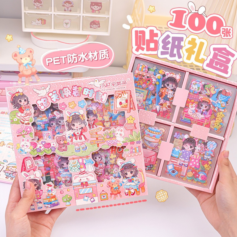 

(STICKER ANAK AESTHETIC SERI MUMU) MOTIF TERLARIS KARTUN KOREA MANIS IMUT LUCU. STIKER ANTI AIR 1 BOX ISI 100 LEMBAR MURAH, GAMBAR TEMPEL WARNA 2D LUCU. STIKER VIRAL CEWEK COWOK ANAK SEKOLAH. STIKER CANTIK ANIME BINATANG BUAH POHON GAME