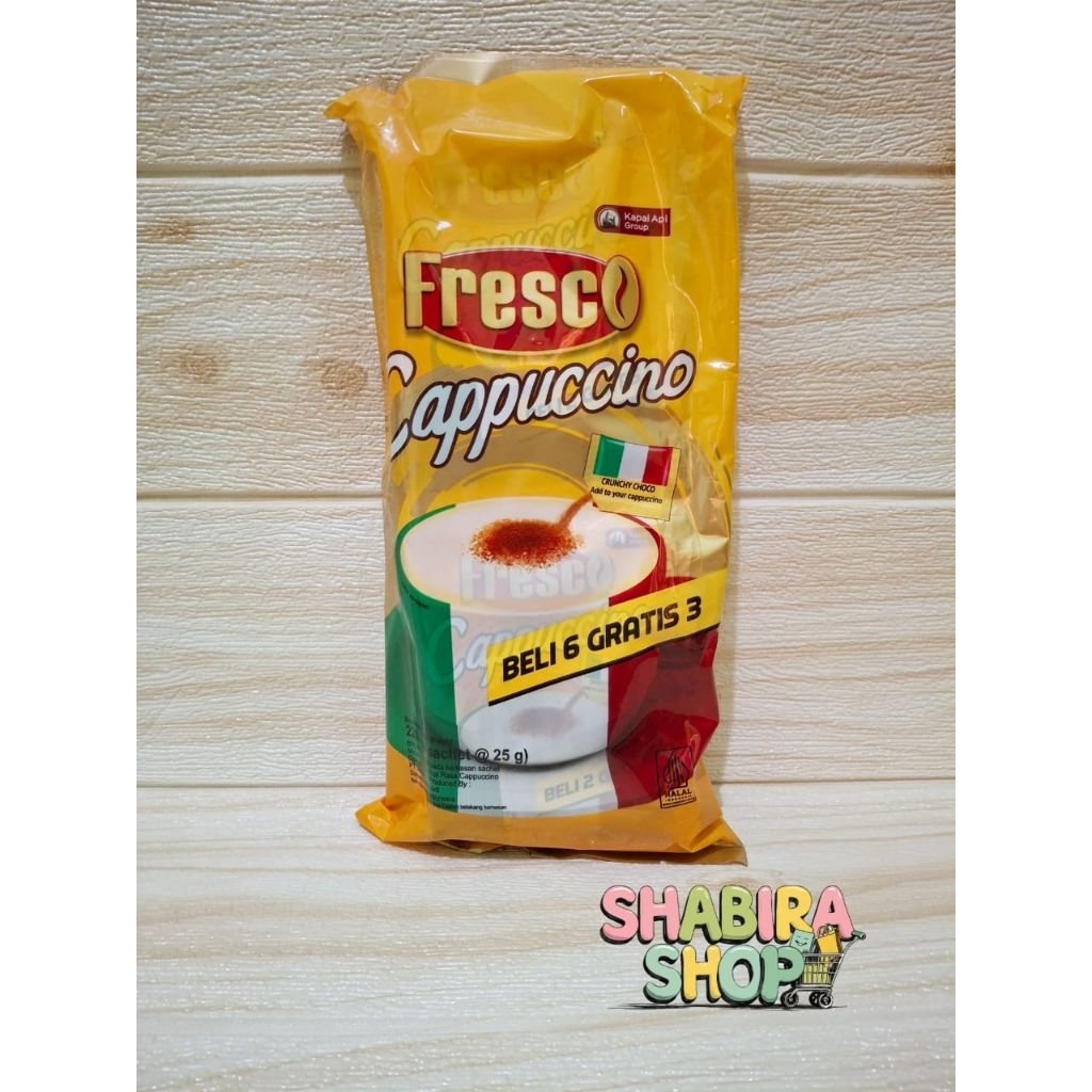 

PROMO! KOPI FRESCO COFFEE INSTAN KAPAL API FRESCO CAPPUCINO ISI 6+3 ISI 9 MURAH!