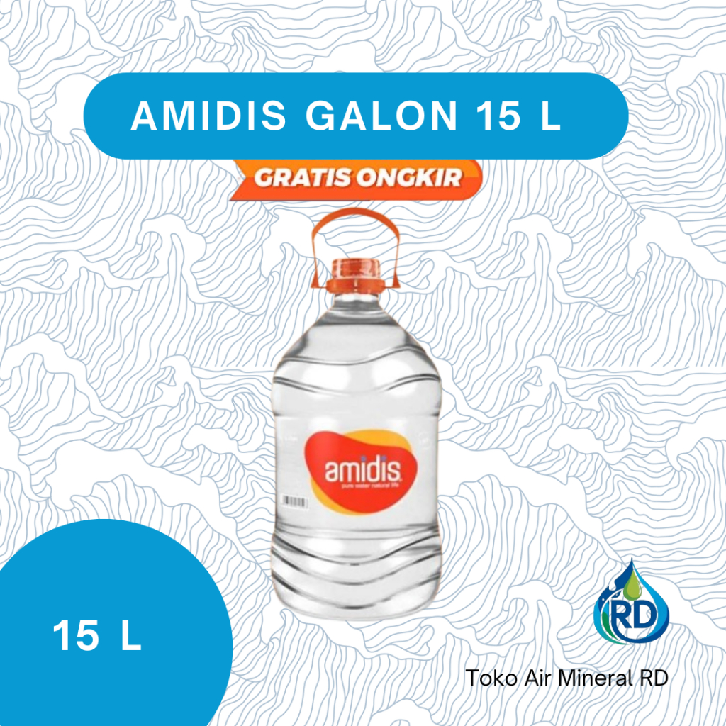 

RD - Galon AMIDIS - Isi 15 Liter - Air Minum Mineral Galon