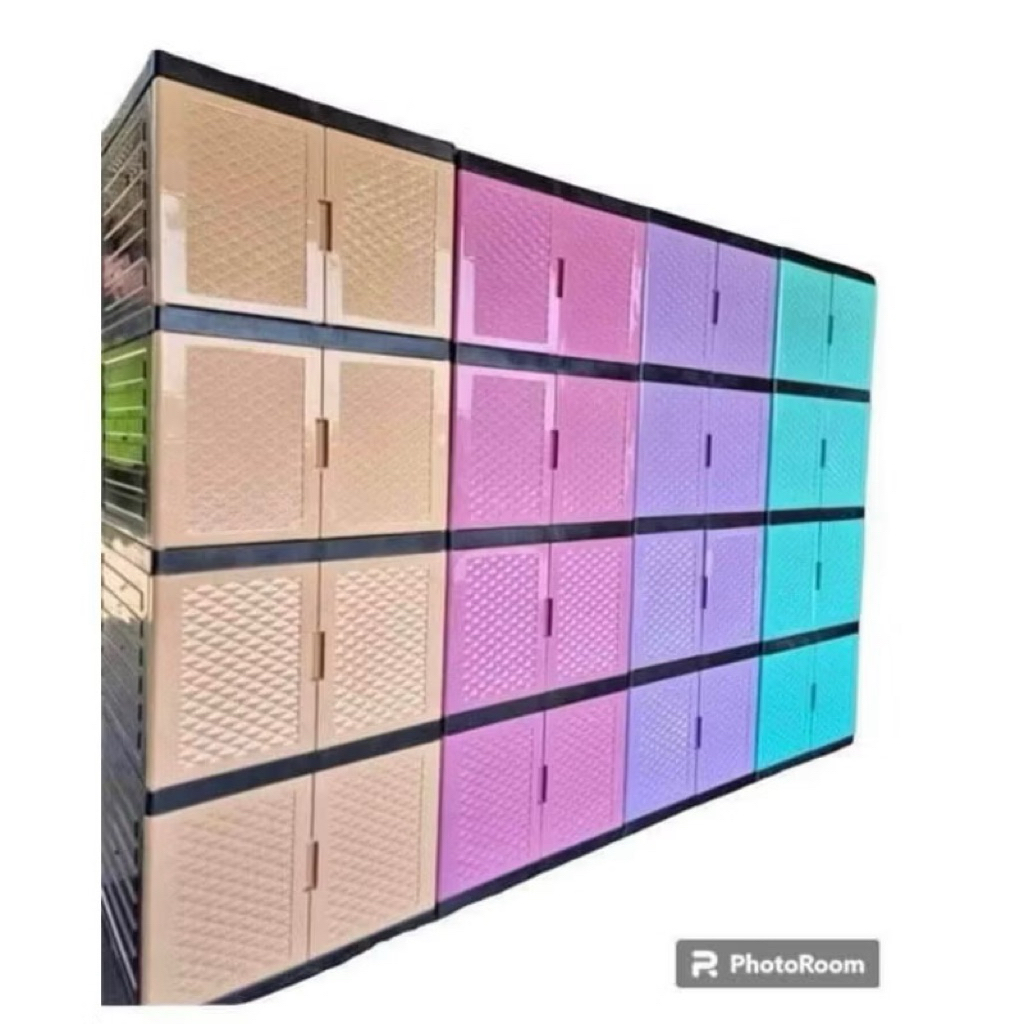 LEMARI PLASTIK SUSUN 4|Elco rotan|Lemari Plastik