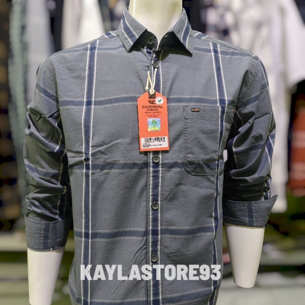 KEMEJA CARDINAL CASUAL ORIGINAL LENGAN PANJANG