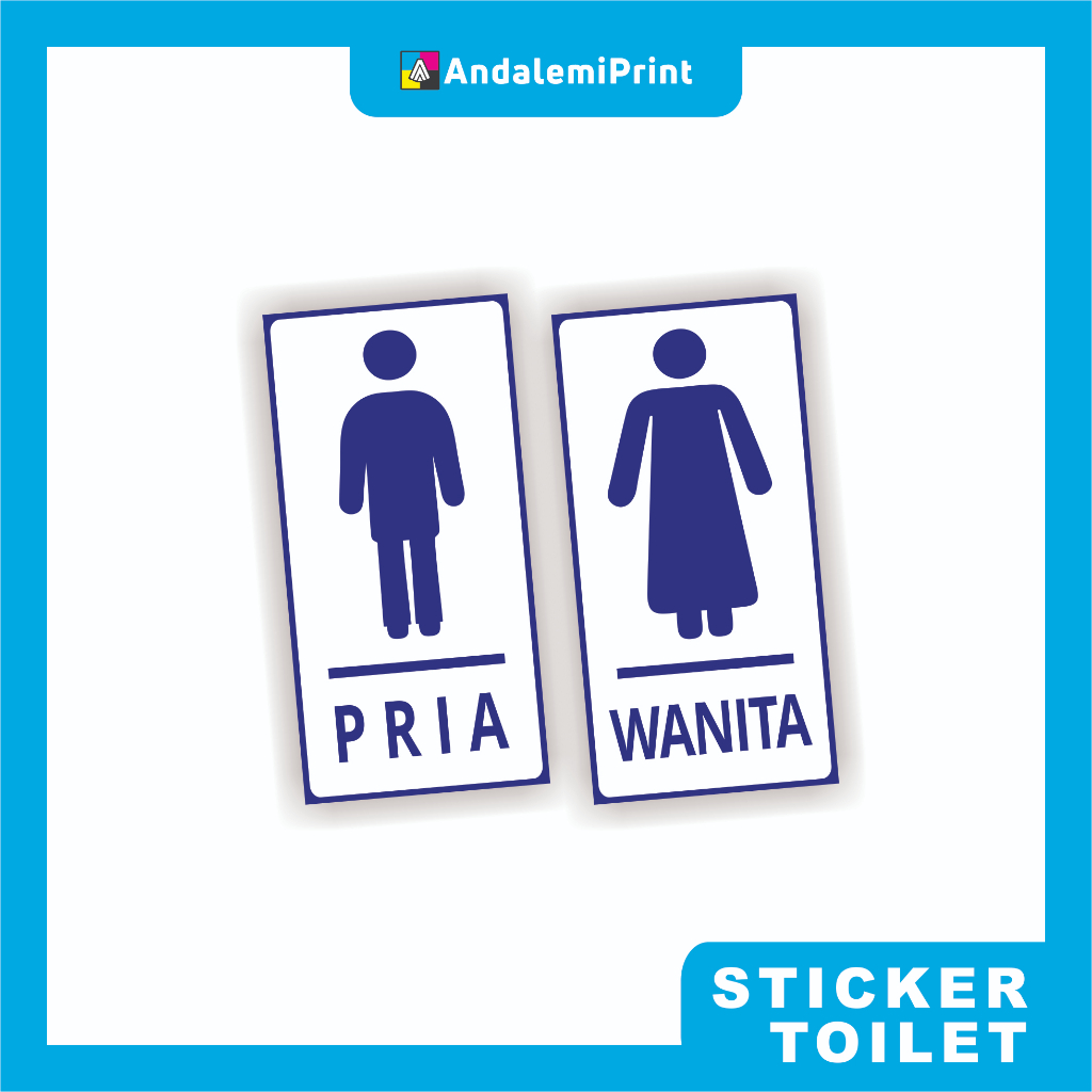 

Sticker Toilet Portrait Bisa Custom Warna Ukuran