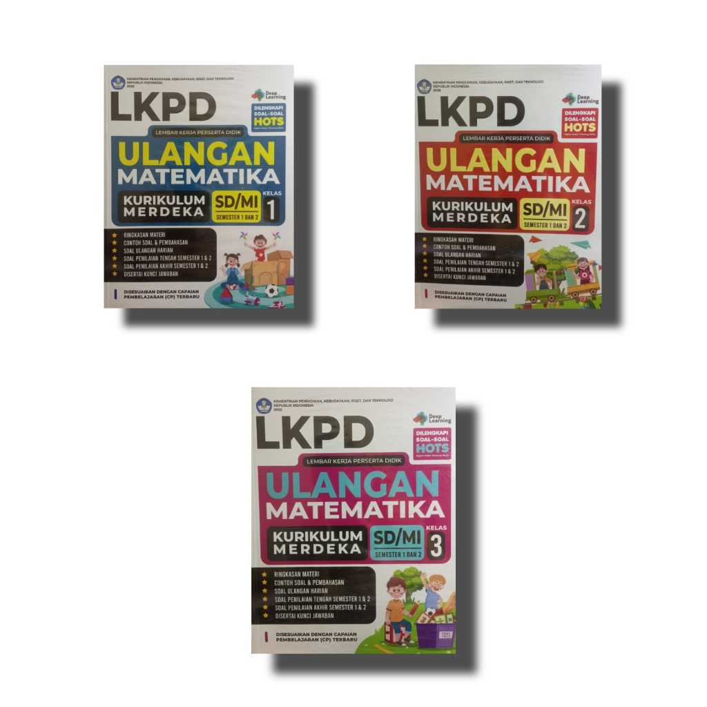 LKPD ULANGAN MATEMATIKA SD/MI KELAS 1,2,3,4,5,6 (KURIKULUM MERDEKA) - TUNAS NUSA