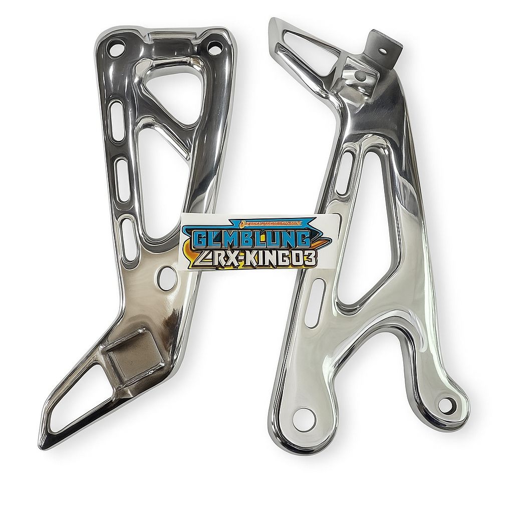 FOOTSTEP DUDUKAN STEP BELAKANG RX KING OLD MASTER COBRA RX KING CROME