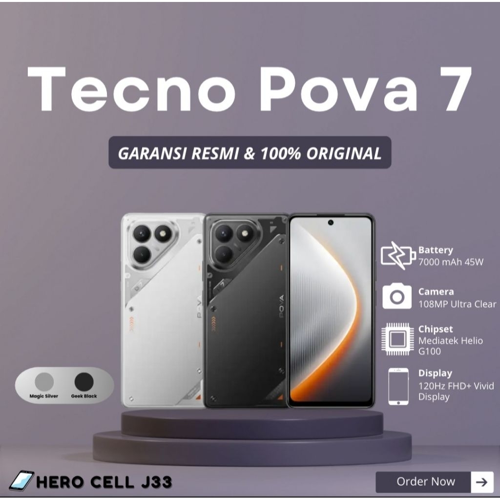 Tecno Pova 7 Curve 5G Tecno Pova 7 5G 4G [8GB/256GB] [8GB/128GB] Garansi Resmi