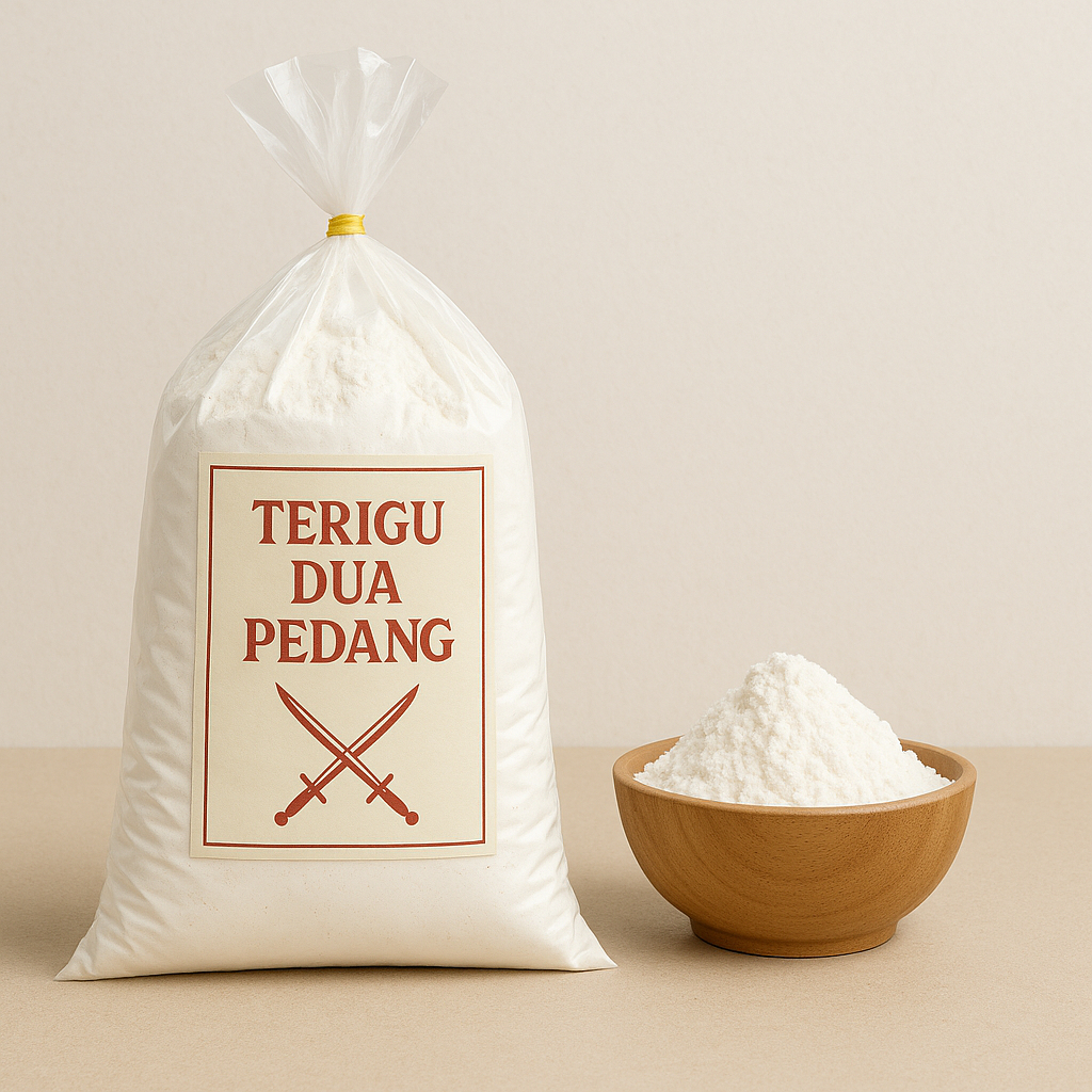 

DUA PEDANG Tepung Terigu CURAH (Ukuran 1KG)