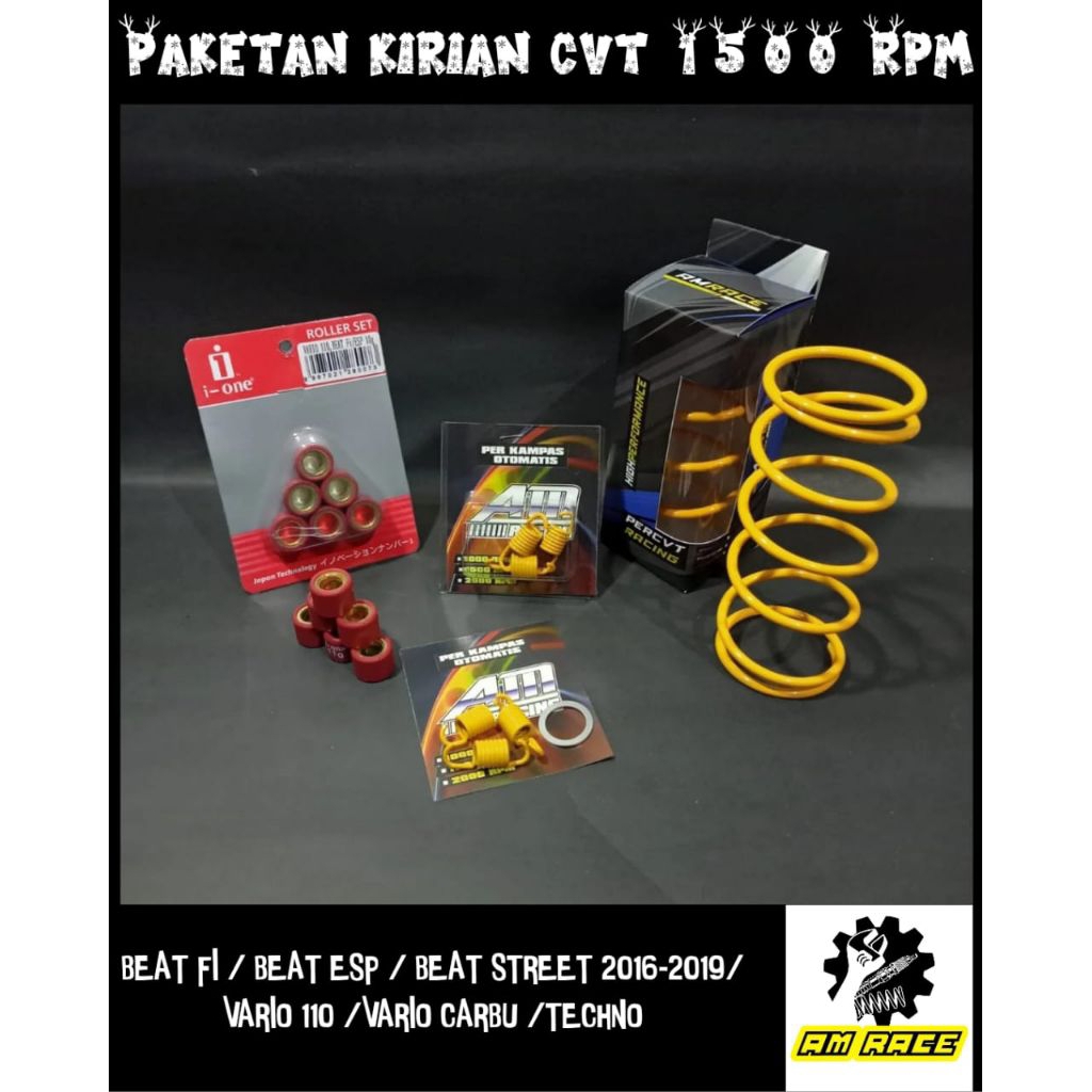 PAKET PER CVT RACING KIRIAN UPGRADE KAMPAS GANDA OTOMATIS VARIO 110 KARBU VARIO TECHNO BEAT FI ESP P