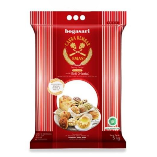 

Tepung Cakra Kembar Emas Oriental Kemasan 5 kg