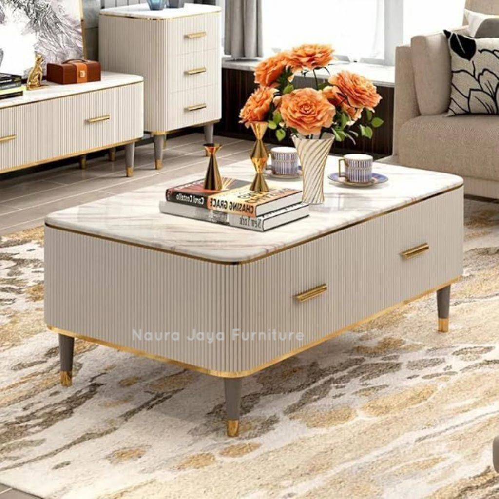 Meja Sofa Marmer Meja Tamu i1
