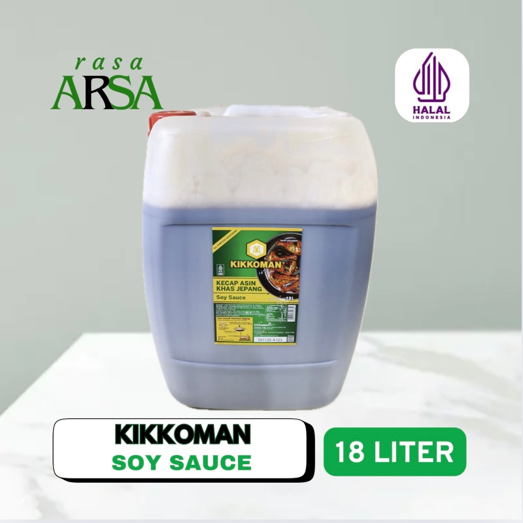 

INSTANT Kikkoman Soy Sauce Halal 18 LIter Kecap Asin Jepang