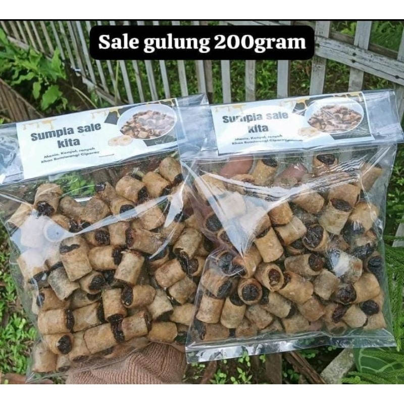 

Sale pisang gulung Kulit Sumpiah 200gram Terlaris gratis packing babblewarp cemilan manis enak snack oleh oleh bandung
