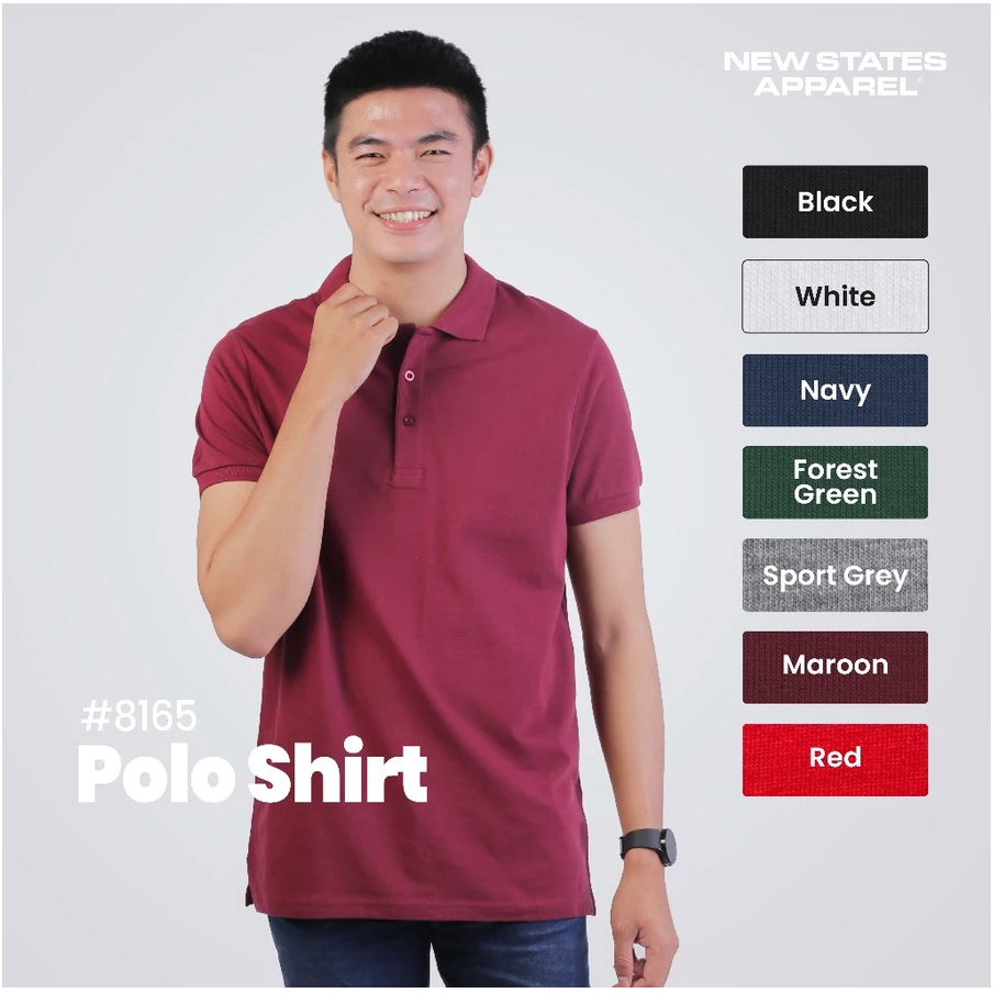 New States Apparel Premium Cotton 8165 - New Polo Shirt