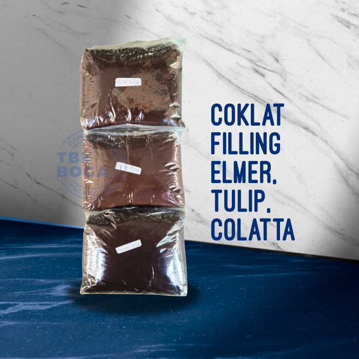 

( Repack ) Filling Isian Coklat 500 Gr ( Elmer, Tulip, Colatta ) Dark Pasta Selai Colata Cokelat