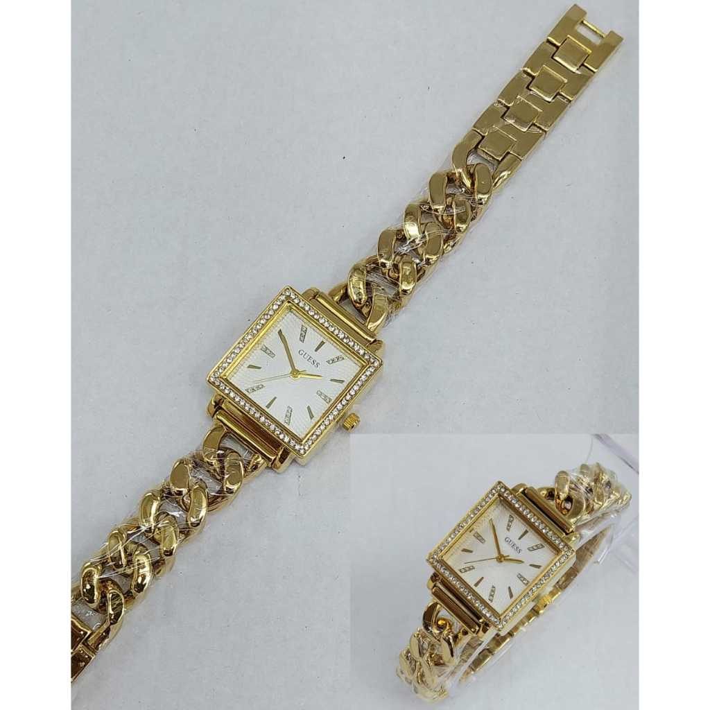 Jam Tangan Wanita Guess 2.7CM Tali Rantai Kepang Jam Tangan Fashion Cewek Mewah Gess Premium BISACOD