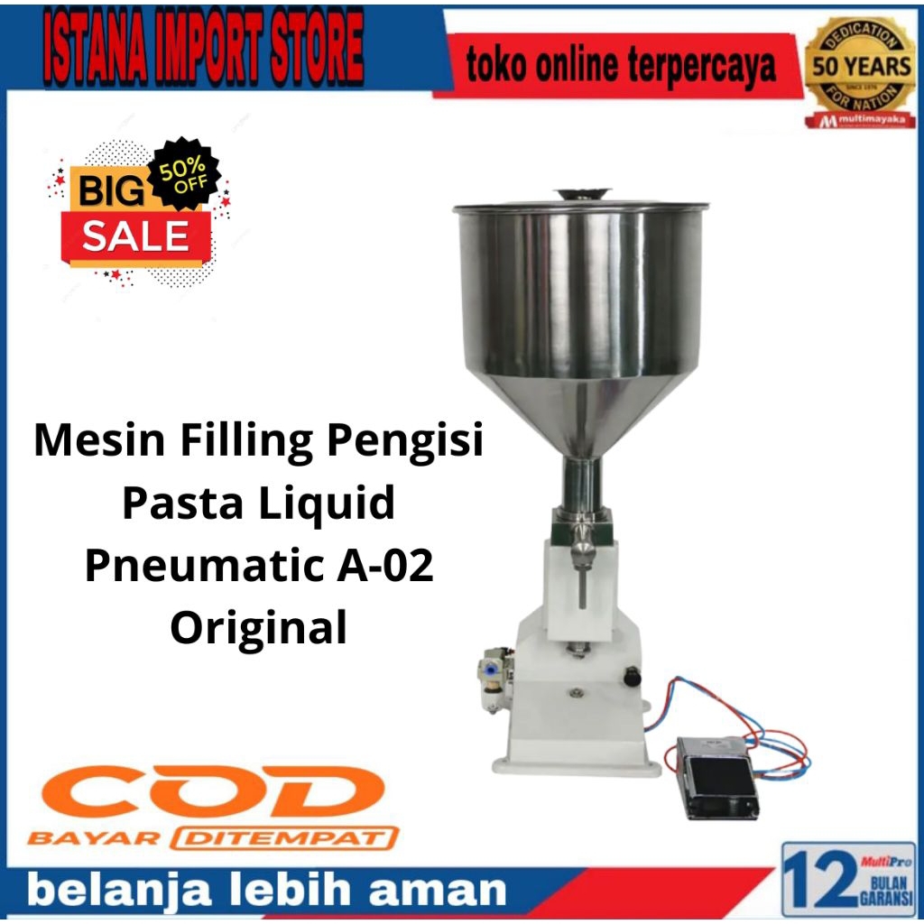 Mesin Filling Pengisi Pasta Liquid Pneumatic A-02 Original