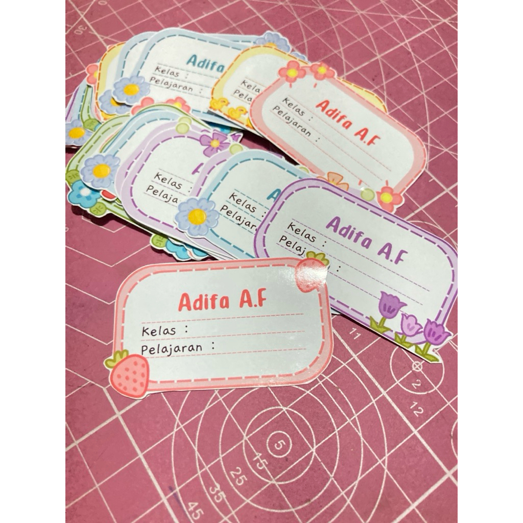 

STIKER NAMA BUKU SEKOLAH | Sriker buku custom | Stiker nama sekolah custom