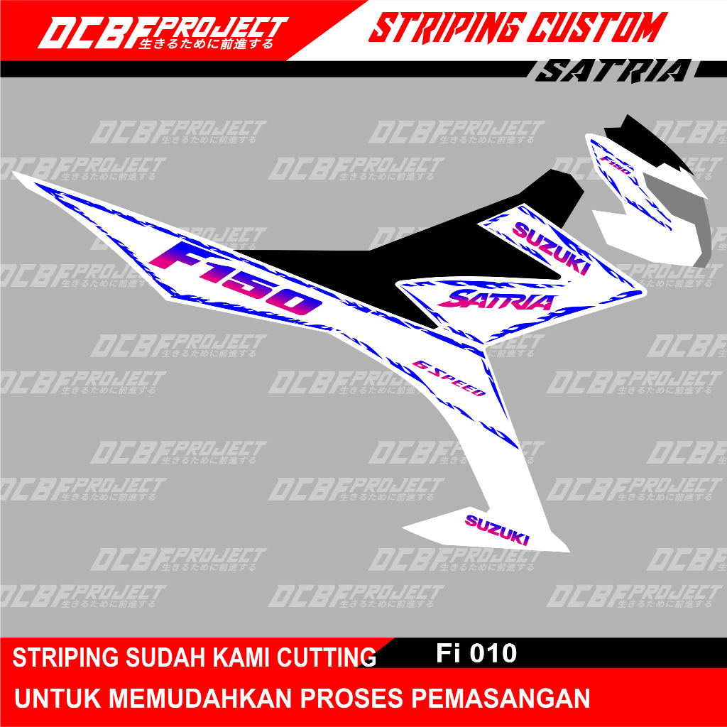STRIPING CUSTOM SUZUKI SATRIA FU FI