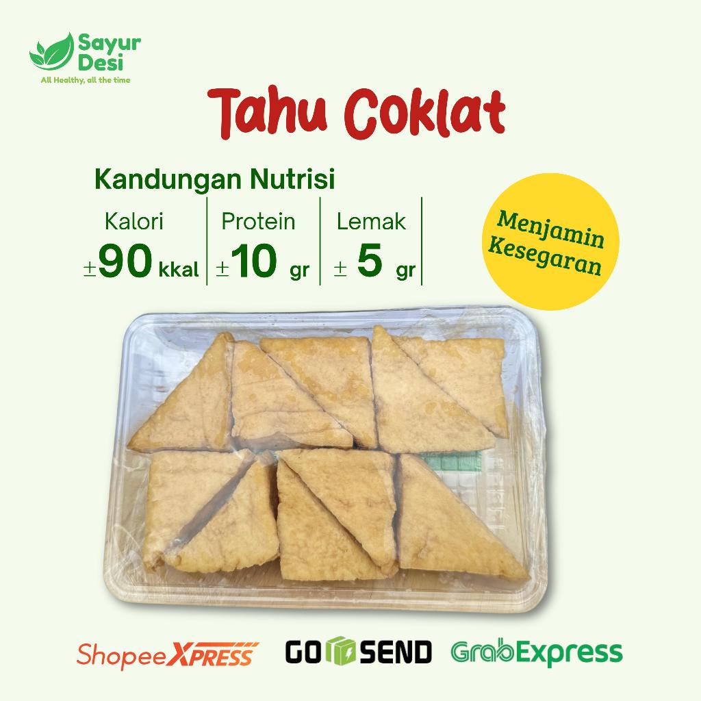 

Tahu Goreng Coklat Isi 10Pcs Sayur Desi