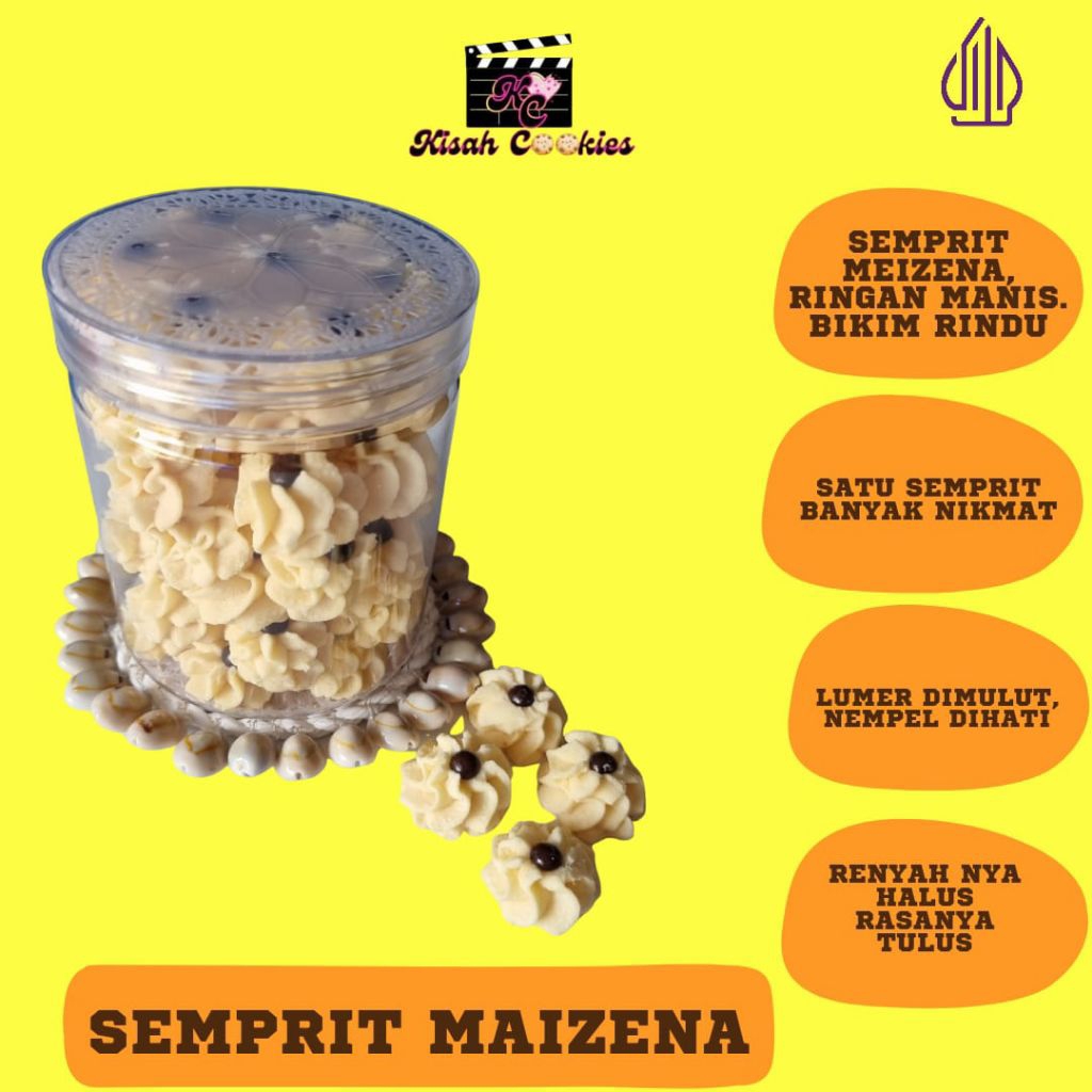

Cookiws Semprit Maizena Snack Cemil Food Kue Harum Halal Lezat Ovenan